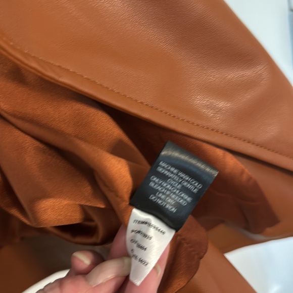 TORRID Brown Faux Leather Moto Jacket Size 1 - Picture 7 of 9